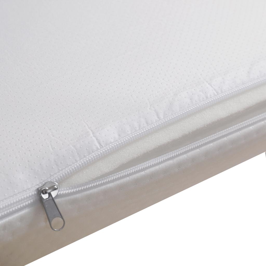 Foldable Mattress, Honeycomb Fabric, Öko-Tex Certified, Ergonomic, Breathable, Durable, Hardness H3, 23D Foam, White, 140x200cm&140x100cm