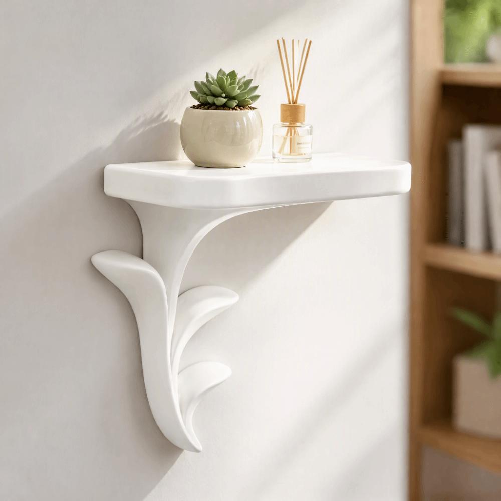 Plant Style Wall Bracket Sprout Shape Wall Rack New Wall Floating Shelf Home Wall Decor