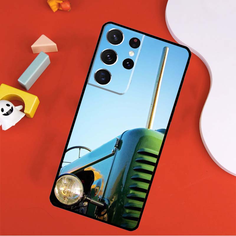 Farm Vehicle Tractor Phone Case For Samsung Galaxy S25 Ultra S24 Ultra S9 S10 S20 S21 S22 S24 Plus S23 FE Cover