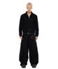 AAKAM Knee Pin-Tuck Zippered Cargo Pants (Black)