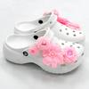 Bai Lu Bone White Clog Accessories: Detachable DIY Shoe Flower Bouquet