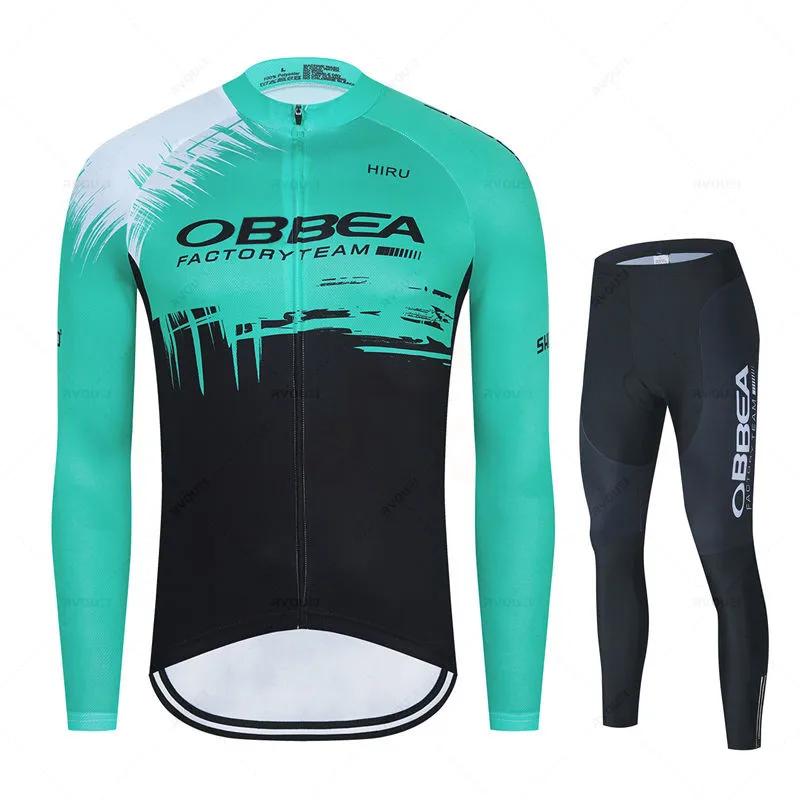 Hiru Pro Team Autumn Bib Pants Ropa Ciclismo Clothing Bike Uniform Men Bicycle Clothes Mailllot 2026  Long Sleeved Breathable Cycling Suit Set