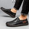 Genuine Leather Shoes Men Loafers Slip On Business Casual Leather Shoes Classic Soft Moccasins Hombre Breathable Men Shoes Flats