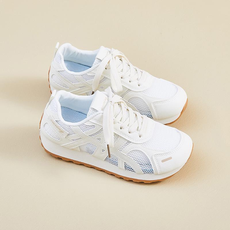 

Новые женские летние туфли для папы, студенческие спортивные кроссовки для бега, повседневные кроссовки из дышащей сетки 40