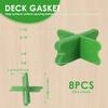 8/4pcs Deck Spacer Tool ABS 4 Thicknesses Deck Board Spacers 1/16", 1/8", 3/16", 1/4" for Pressure Treated Composite Decking
