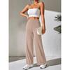 Pantaloni da Donna Comodi a Vita Alta Traspiranti Casual Usura Pantalone Coreano