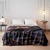 Samurai Duel In Fiery Battlefield Flannel Blanket for Bedroom, Living Room, Sofa, and Nap Sofas