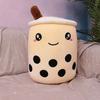 Popular bubble tea cup throw pillow large creative fruit milk tea doll plush toy