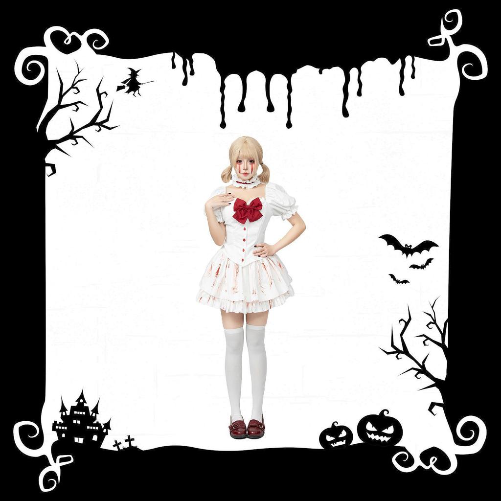 Halloween Maid Costume Outfit for Daily Wear Masquerade Birthday Dress Up