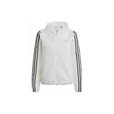 Dámska tréningová bunda s kapucňou 3-Stripes Vrchné oblečenie Biela GQ0594