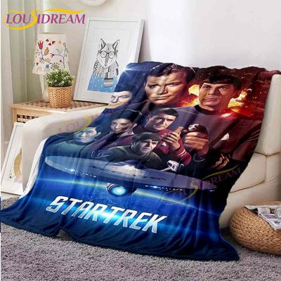 Star Trek Printed Blanket Flannel Throw Blanket Home Sofa Chair Cover Blankets Youth Child Travel Plush Warm Bedspread Blanket