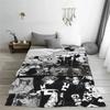 Plaid Tokyo Revengers Blankets Sofa Cover Coral Fleece Plush All Season Anime Throw Blankets for Bedding Outdoor Bedding Throws