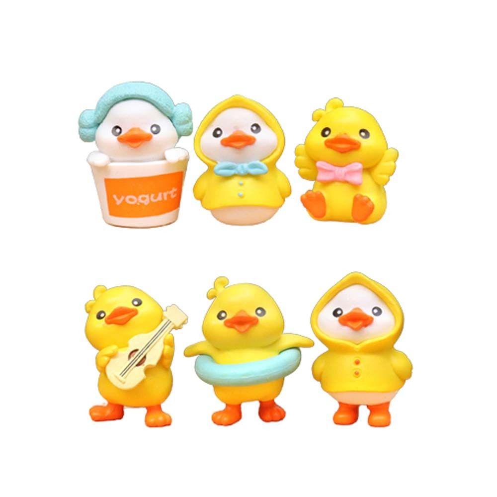 

Decoration Handmade Models Toy Little Yellow Duck Action Figures Pvc Ornaments Little Duck Doll 1 set