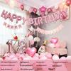 18th Birthday Party Decoration Set - Balloons & Backdrop for Boys and Girls