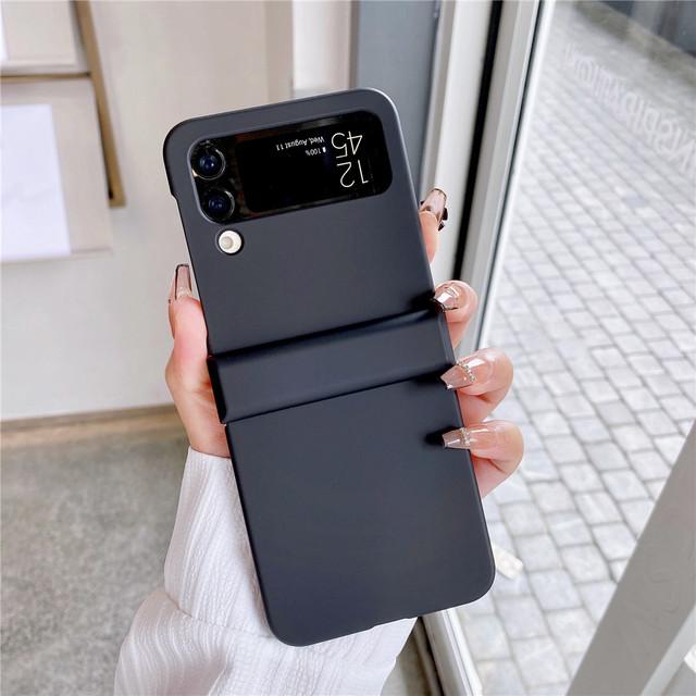 Für Samsung Galaxy Z Flip 4 Mattierte Handyhülle Galaxy Z Flip 4 Mobiltelefone Einfarbig Ultradünne Flip-Hülle Abdeckung Flip4 Hülle