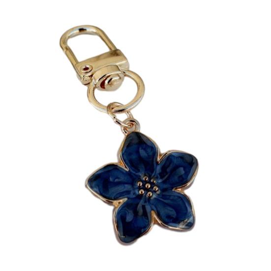 Keychain Pendant Ergonomic Flower Design Key Ring Decorative Versatile Key Holder Backpack Bag Accessory