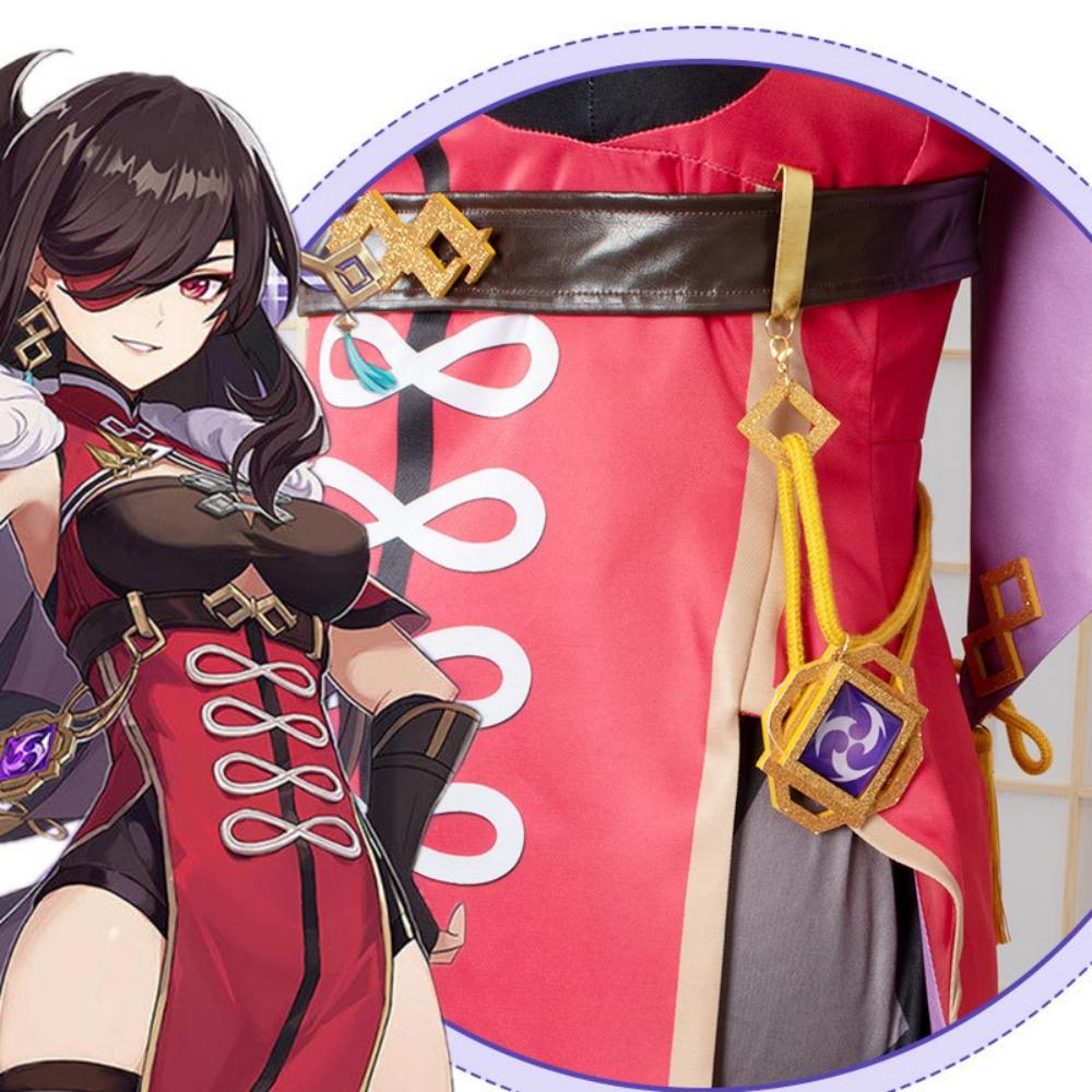 Game  Beidou Cosplay Costume Uncrowned Lord of The Ocean Bei Dou Dress Wig Beidou Set Anime Cosplay