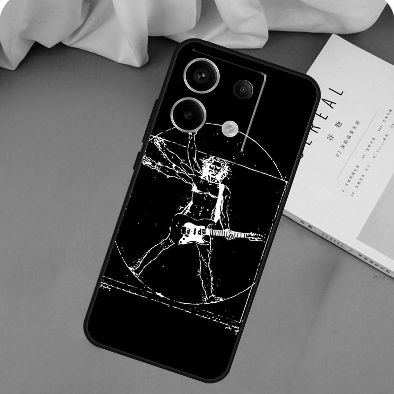 Rock Roll Skull Case For Xiaomi Redmi Note 14 13 12 11 10 9 15 Pro Plus Redmi 15 14C 10C 12C 13C 15C Cover