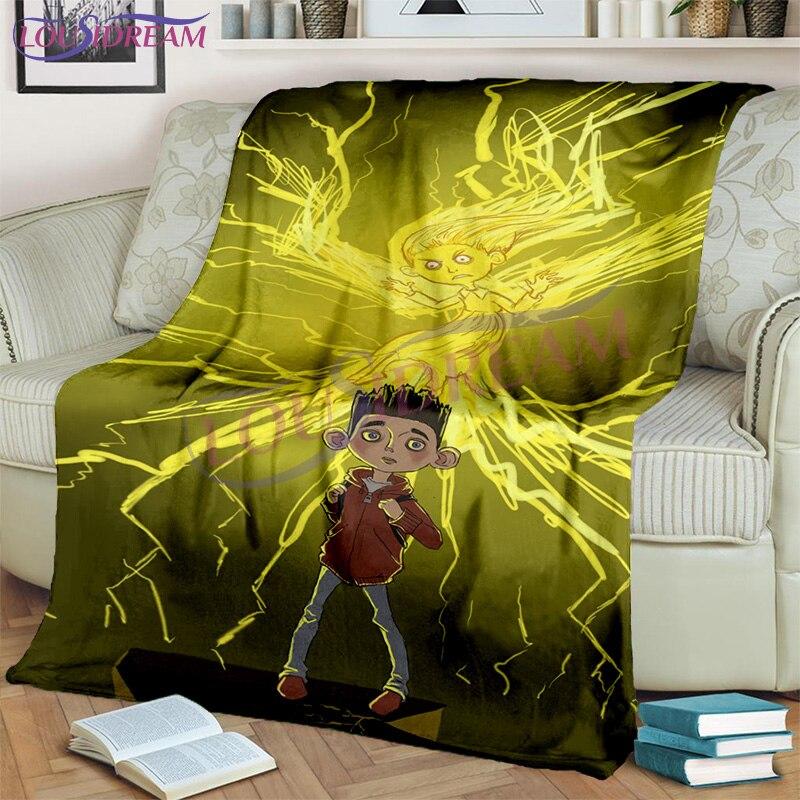 Horor Kreslený film Paranorman Throw Deka Flanelová deka Domácí dekorace Základy pokoje Deka Deka Pohovka a postel Deka