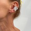 Golded C-shaped Ear Clip Silver No Piercing Earrings Hip Hop Gold Jewelry  Women