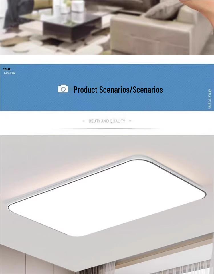 Modern Minimalist Rectangular Ceiling Light for Living Rooms, Bedrooms, Hallways, and Restaurants