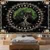 Tarot Altat Cloth Tree Of Life Tapestry Bohemian Divination Celtic Star Witchcraft Tapestrys Aesthetic Home Decor Moon Phases