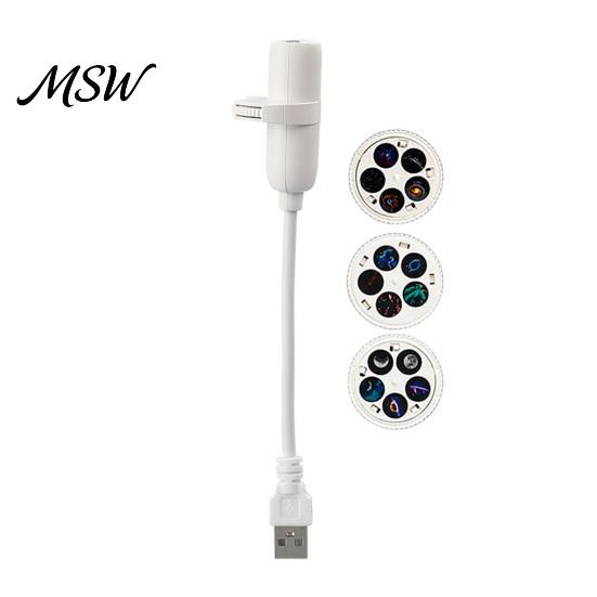 Adjustable Gooseneck Mood Lamp Mini Star Projector Night Light, Nebula Ceiling LED Lamp, USB Dreamy Atmosphere Starry Sky Car Interior Ambient