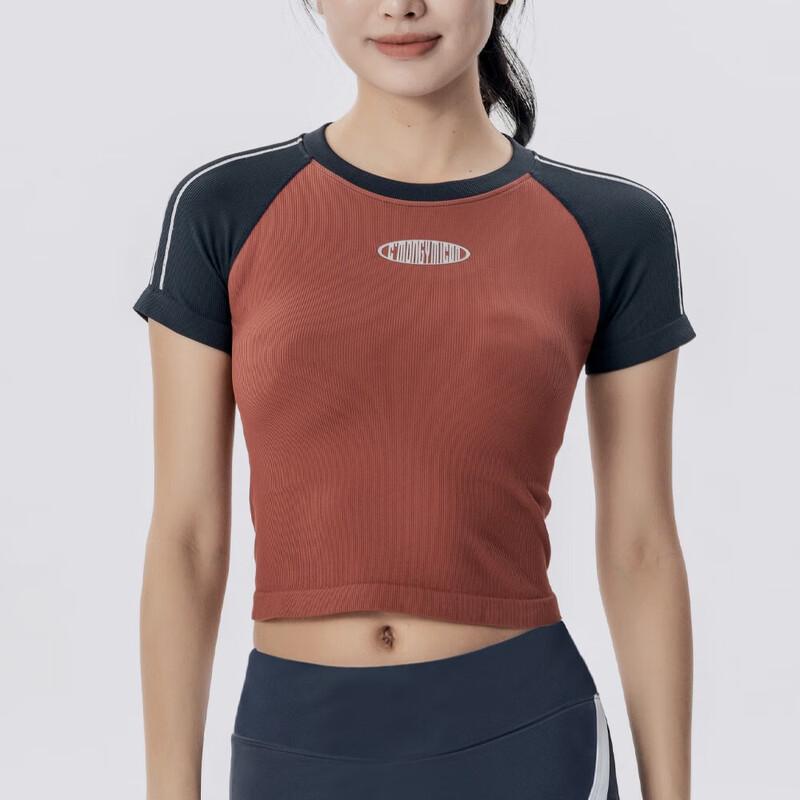 WEZHO Бесшовная мужская футболка с коротким рукавом для активного отдыха