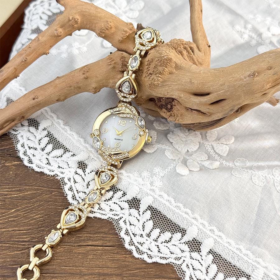 Bijuterii Brățară cu Diamante Cadran Fritilar Ceas de Dama Quartz de Înaltă Calitate Lux Light Nișă