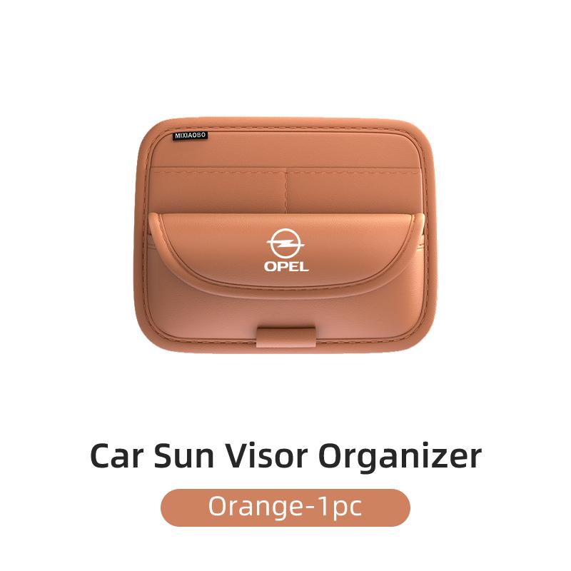 AAAYR1 Universal Car Sun Visor Clip Credit Card Storage Bag Accessories For Opel Corsa Astra Insignia Vectra Zafira Meriva Mokka Grand