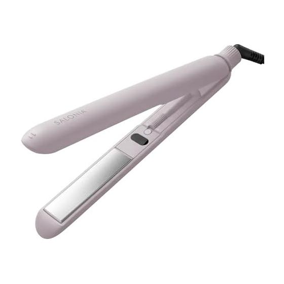 SALONIA Smooth Shine Straight Iron Hair Iron 24mm Pink [Amazon.co.jp Exclusive]