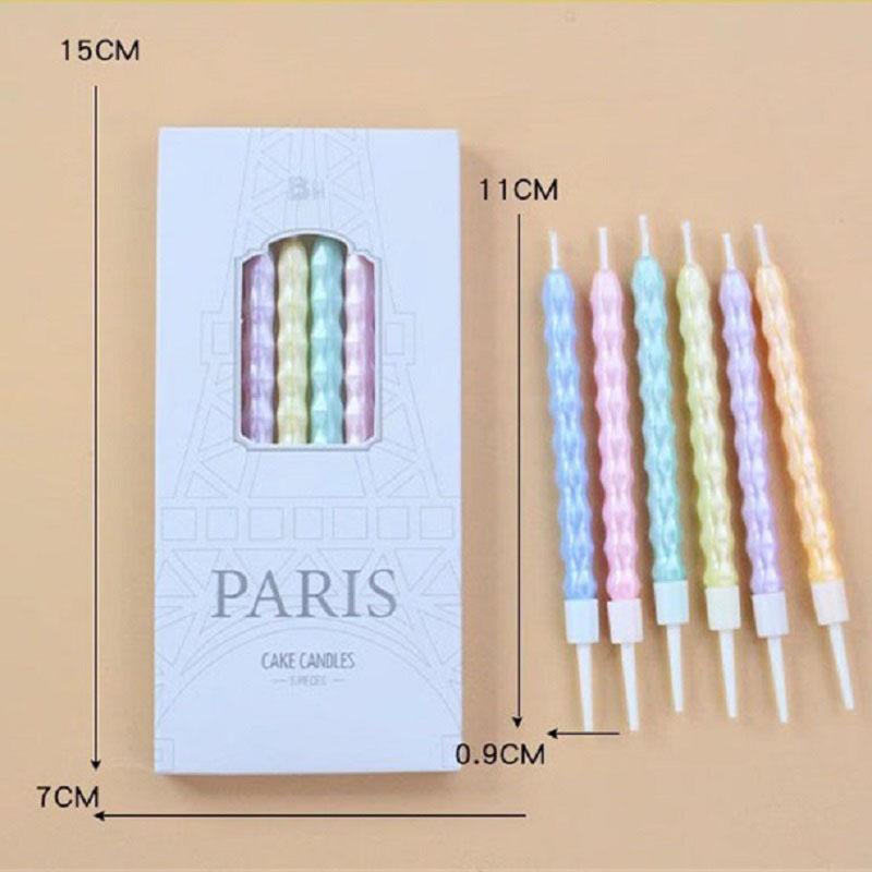 6 Pcs Surprise Birthday Colored Candles Home Decor Aesthetic Candle Wedding Centerpieces  Party Supplies Decoration Candles