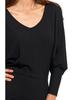 WOMEN'S MIDI DRESS WITH LONG SLEEVES ELEGANT FASHIONABLE SUMMER MORAJ R.L black