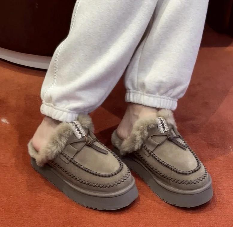 

Snow Boots for Women in Winter 2025, New Soft and Comfortable Cotton Boots with Plush Insulation, Northeast Large Cotton Shoes 36