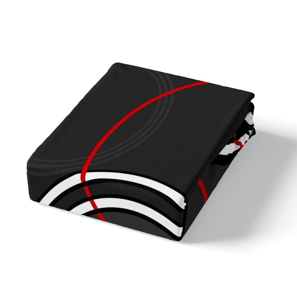 Modern Geometric Lines Three-Piece Quilt Cover Digital Printing Bedding Set Bed Cover