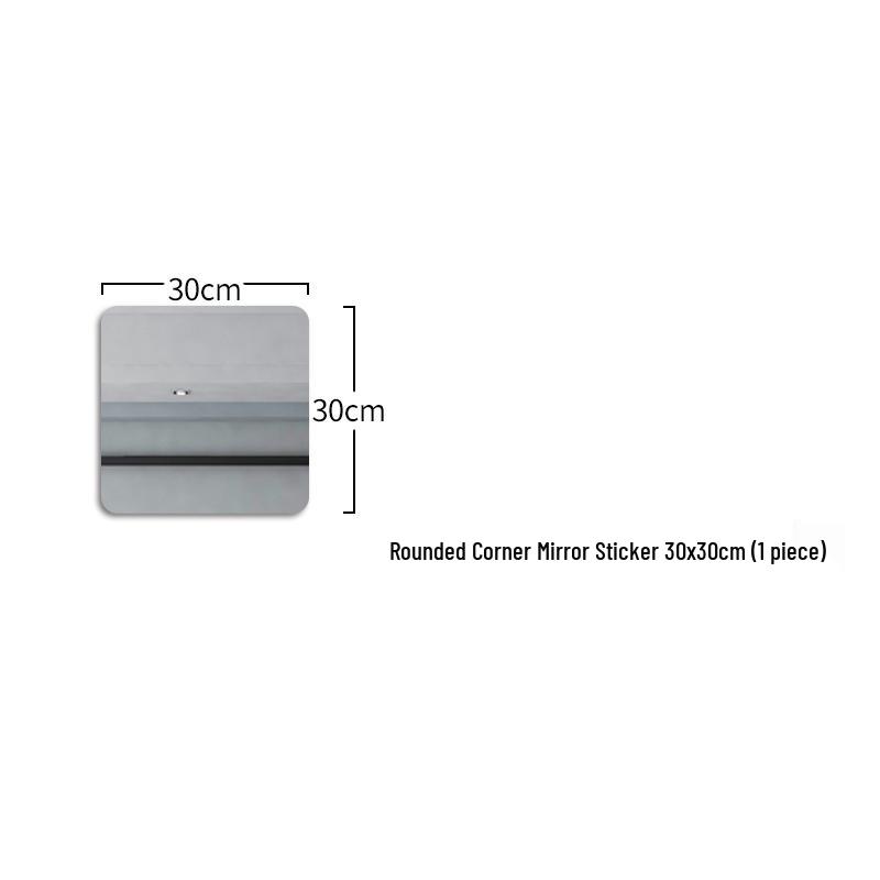 Round Soft Acrylic Wall Sticker Mirror - Self-Adhesive Full Body HD Mirror for Dressing Room