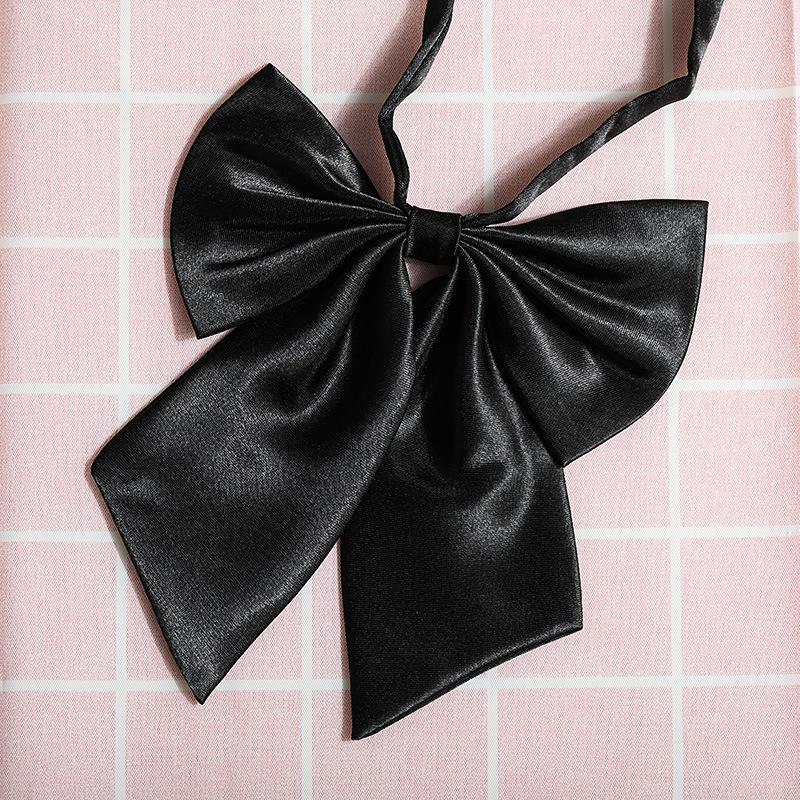 Jk Japanese Plaid Korean Version Of Collar Flower Graduate Female Collar Flower College Wind Streamer Jk Bow Shirt Accessories Sailor Suit