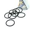 40 Pcsblack Elastic Rope Ring Hairband Women Girls Hair Band Tie Ponytail Holder