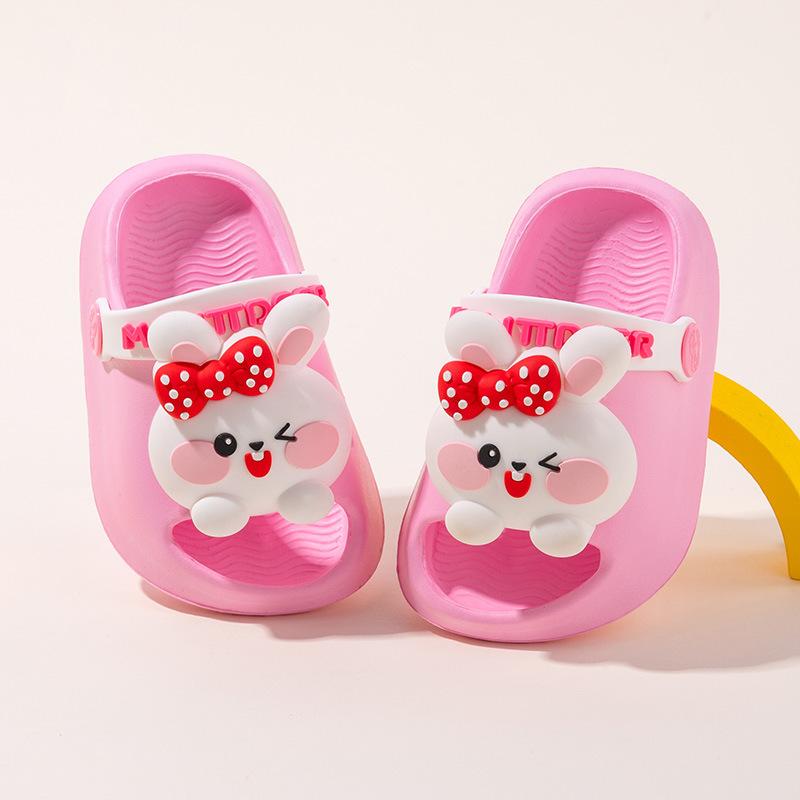 Girls and Boys Shoes - Cute Cartoon Slippers with Soft Indoor Soles 130 белый