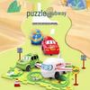 Douyin DIY Electric Puzzle Track Car - Children's Educational Toy Train
