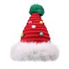 Christmas new cute plush knitted hat plush festival red hat women's winter cold warm wool hat
