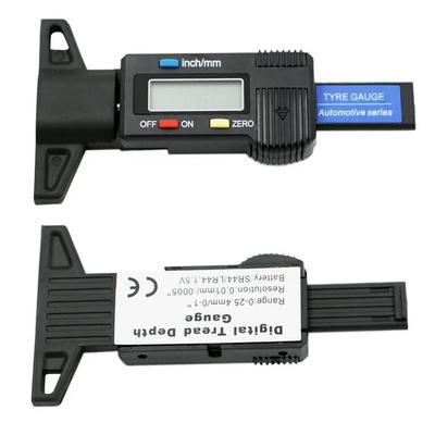 1PC LCD Digital Tire Tread Depth Gauge Caliper 0-25mm Car Tire Measuring Tool for Vehicle Maintenance And Repair