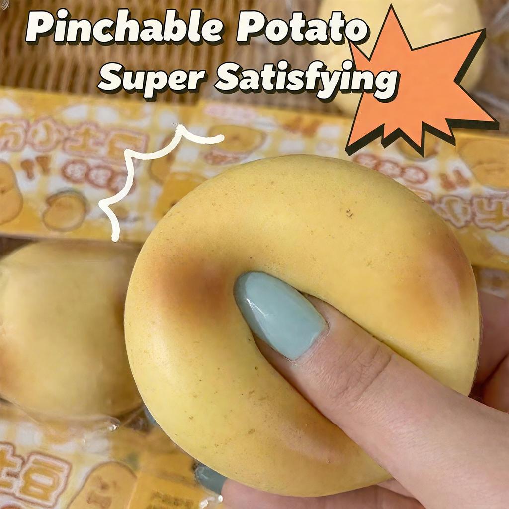 Squishy Food Potato Squeeze Stress Ball Fun Food Squishy Toy Fluid Sensory Slow Rising Fidget Toys Anti-Stress Squishies Gift