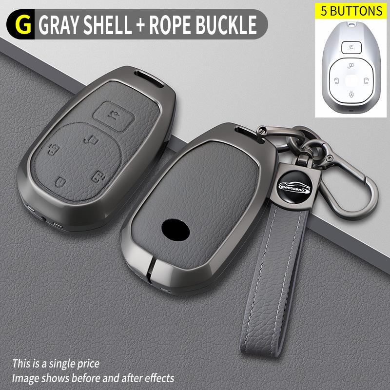 Key Cover for 23/24 GAC Trumpchi M8, Master E9MAX - High-End Buckle Shell for Men and Women.