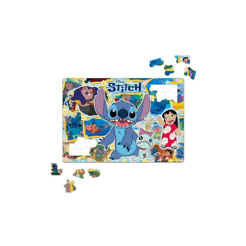 Tenyo (Tenyo) [Made in Japan] Disney "Everybody's Ohana!" (Stitch) 80-Piece Children's Puzzle DC-80-219, Antibacterial Coating with Storage Cover,