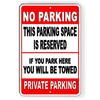 Tin Sign Wall Art Decor Metal 20x30cm Vintage Home Gift