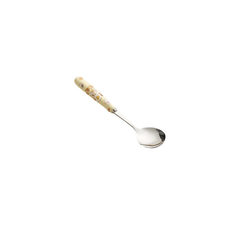 

Zhishi Cartoon Ceramic Handle Stainless Steel Cutlery