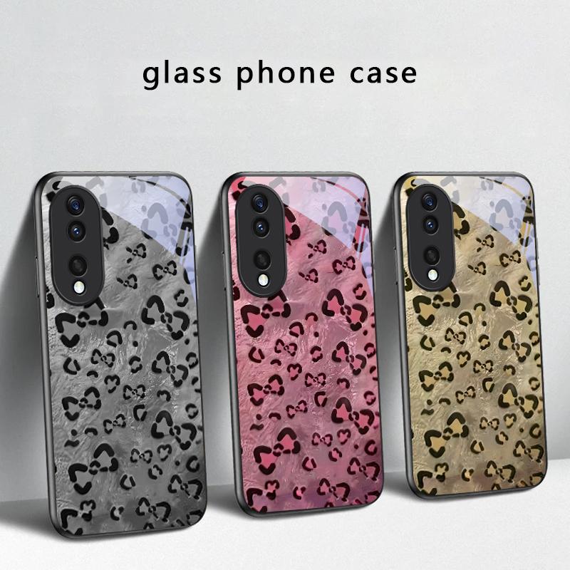Abstract Leopard Print For Honor X5 Plus X30 X9c Smart X5b X9a X30 Max X50i 30 Pro 50 Pro 70 90 Smart 200 Lite Glass Phone Case