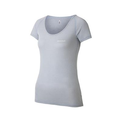 Mongbel Geo Line L.W. U-Neck Tee Women'S Lilac Jbwxxwut202