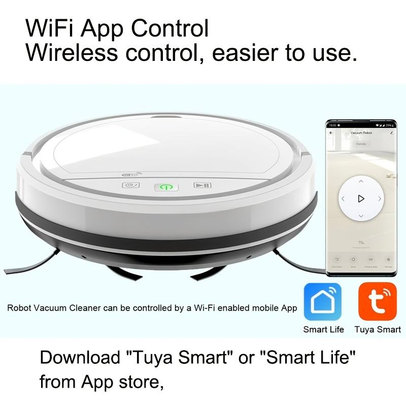 Robot Vacuum Cleaner-Powerful Suction,3000Pa Suction,120 Min Runtime,Self-Charging Robotic Vacuum, 2.4GHz WiFi/App/Alexa Control